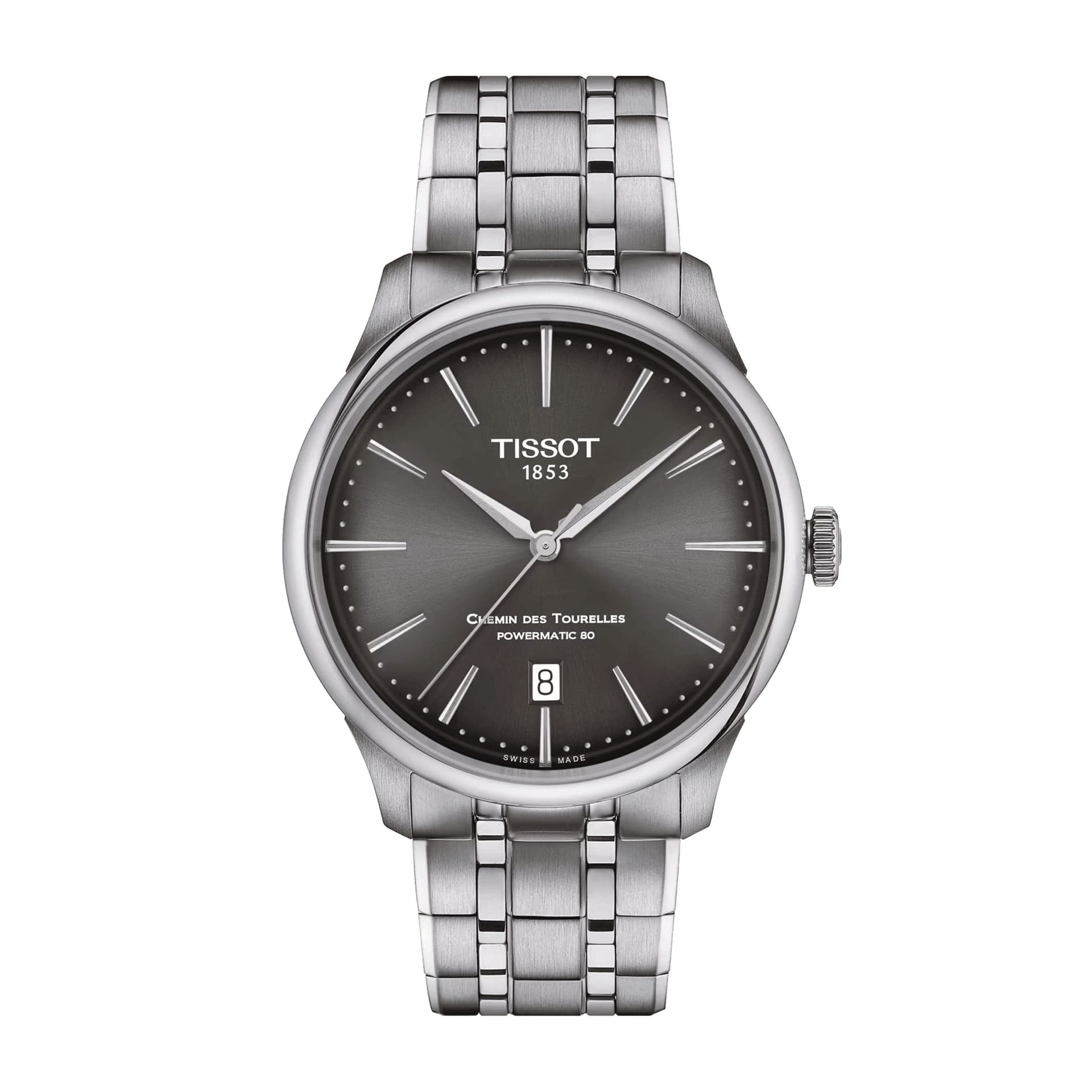 Tissot Chemin des Tourelles Powermatic 80 — cadran gris