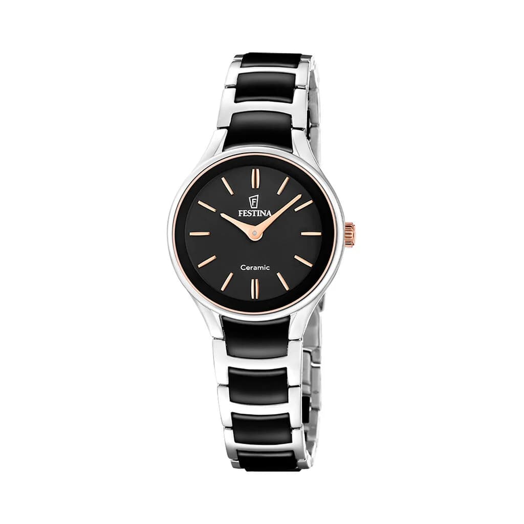 Festina Montre Festina Ceramic Bimatiere Noir
