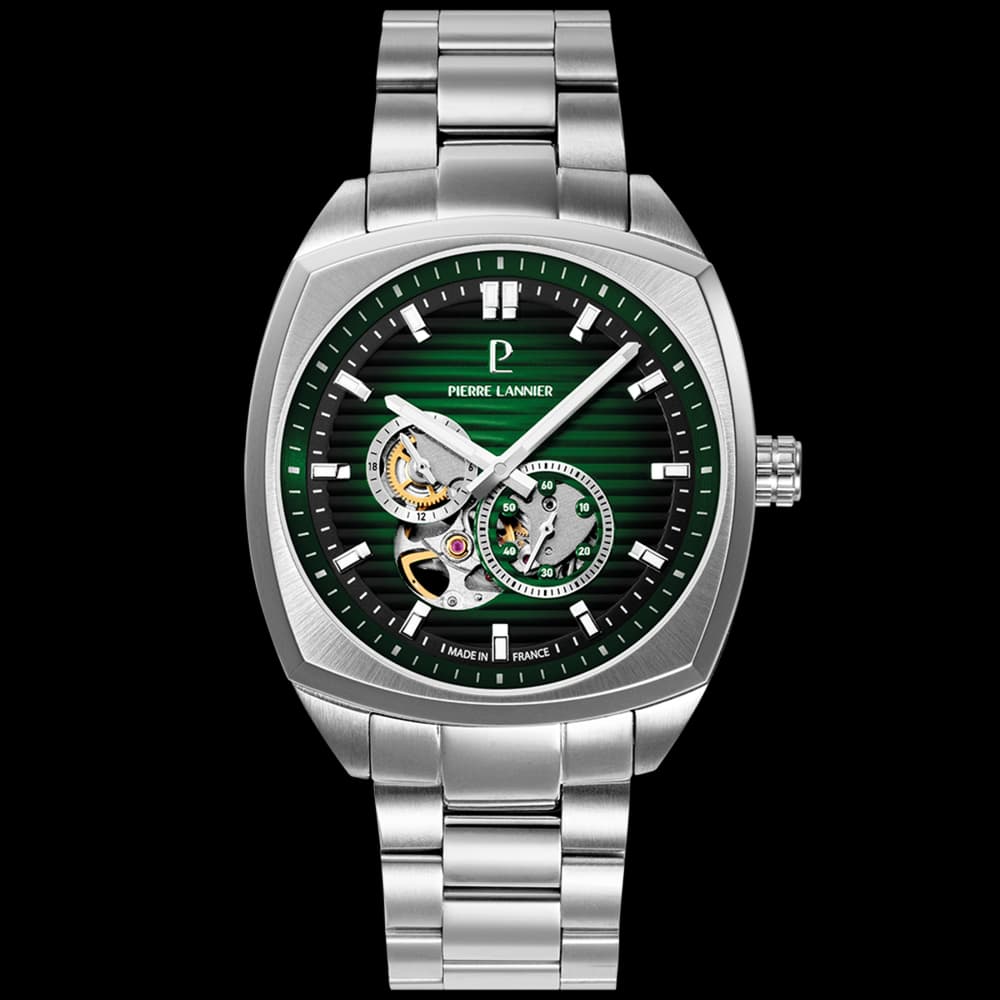 Pierre Lannier Montre automatique Homme Arcadius Vert