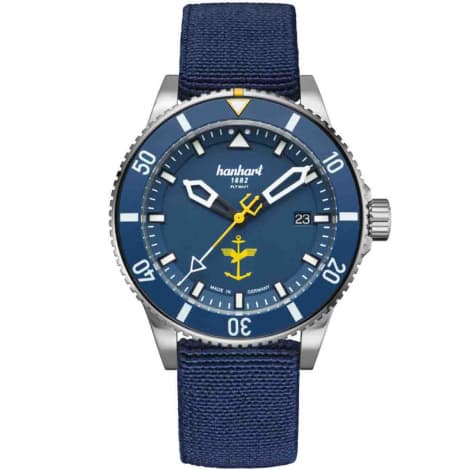 Hanhart Montre Hanhart FLY NAVY Aerosphere Automatique diamètre 42 mm- 774.274-MFG5