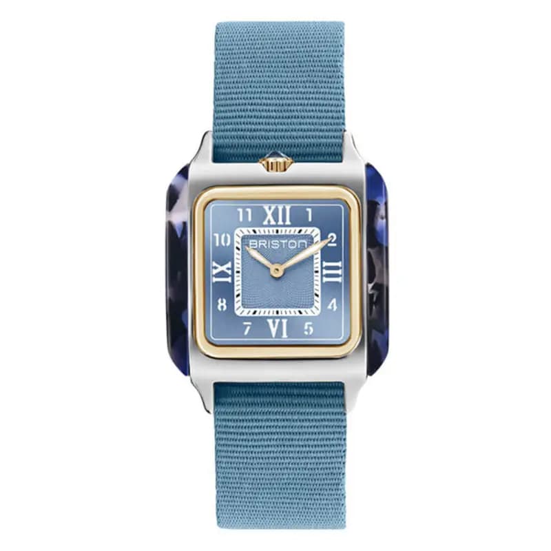 Briston Montre Streamliner Kennedy Spring - HM - Gold - Bleu glacier 262030.PYA.UB.25.NIB