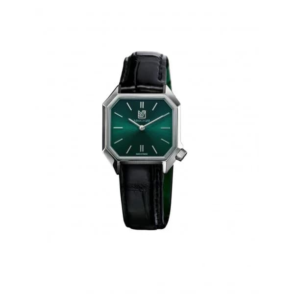 March LA.B Montre MARCH LA.B Dandy Mansart Electrique Cadran Forest Bracelet Alligator Noir