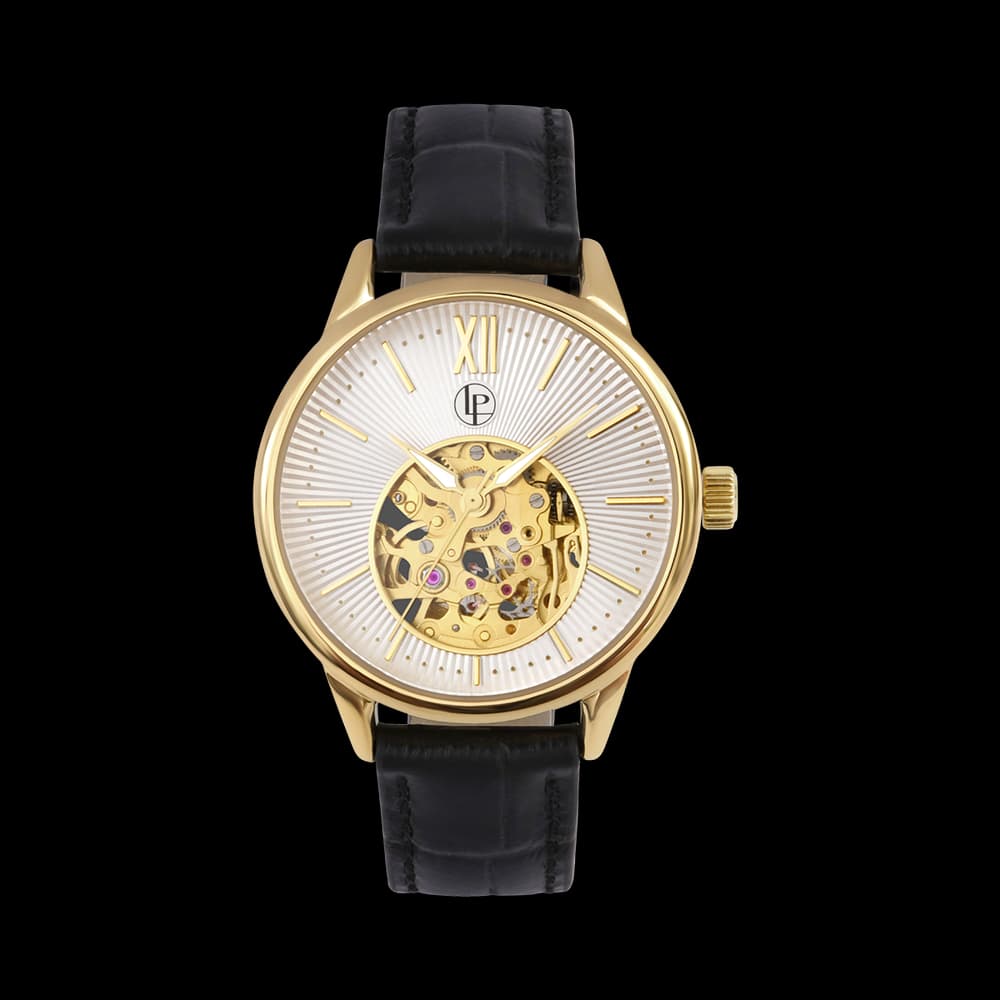 Louis Pion Montre automatique Femme Augustine Argenté, Blanc