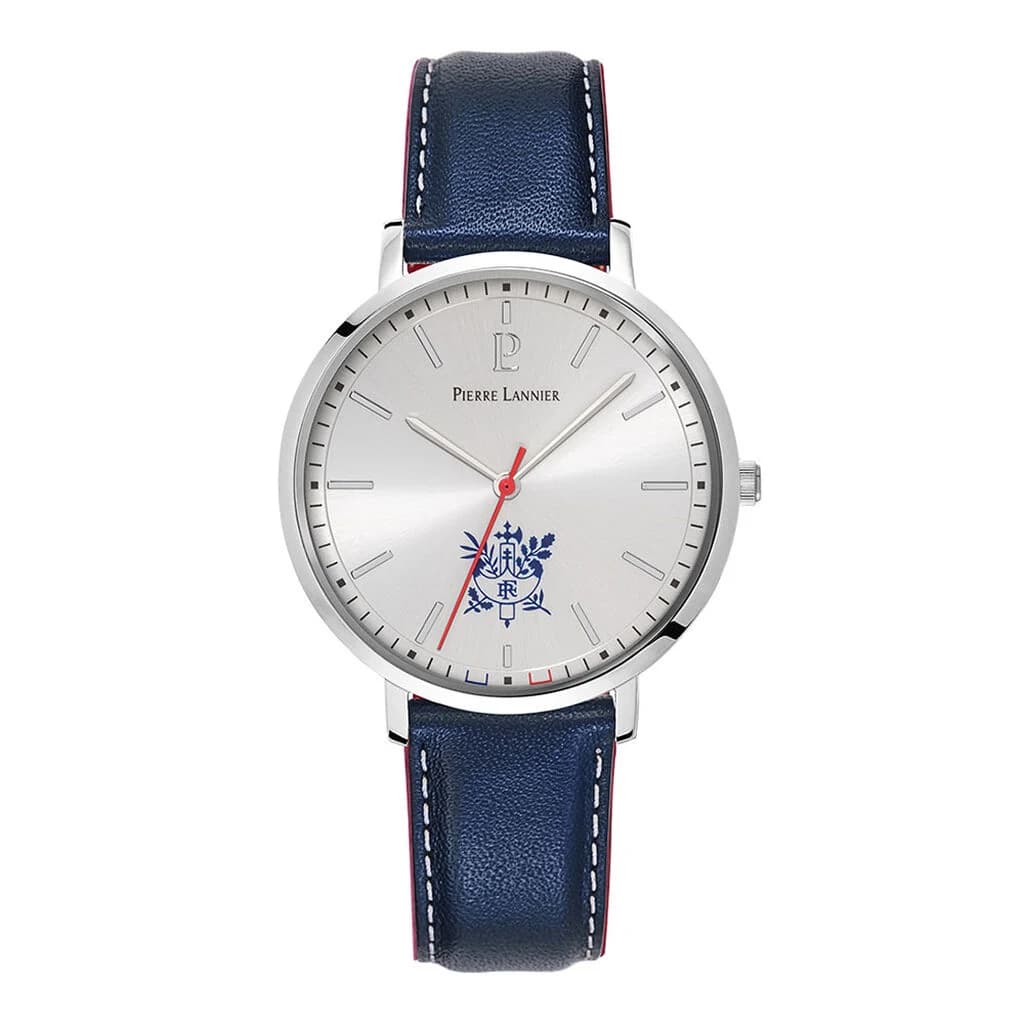Pierre Lannier Montre Pierre Lannier Collection Élysée en Cuir Bleu