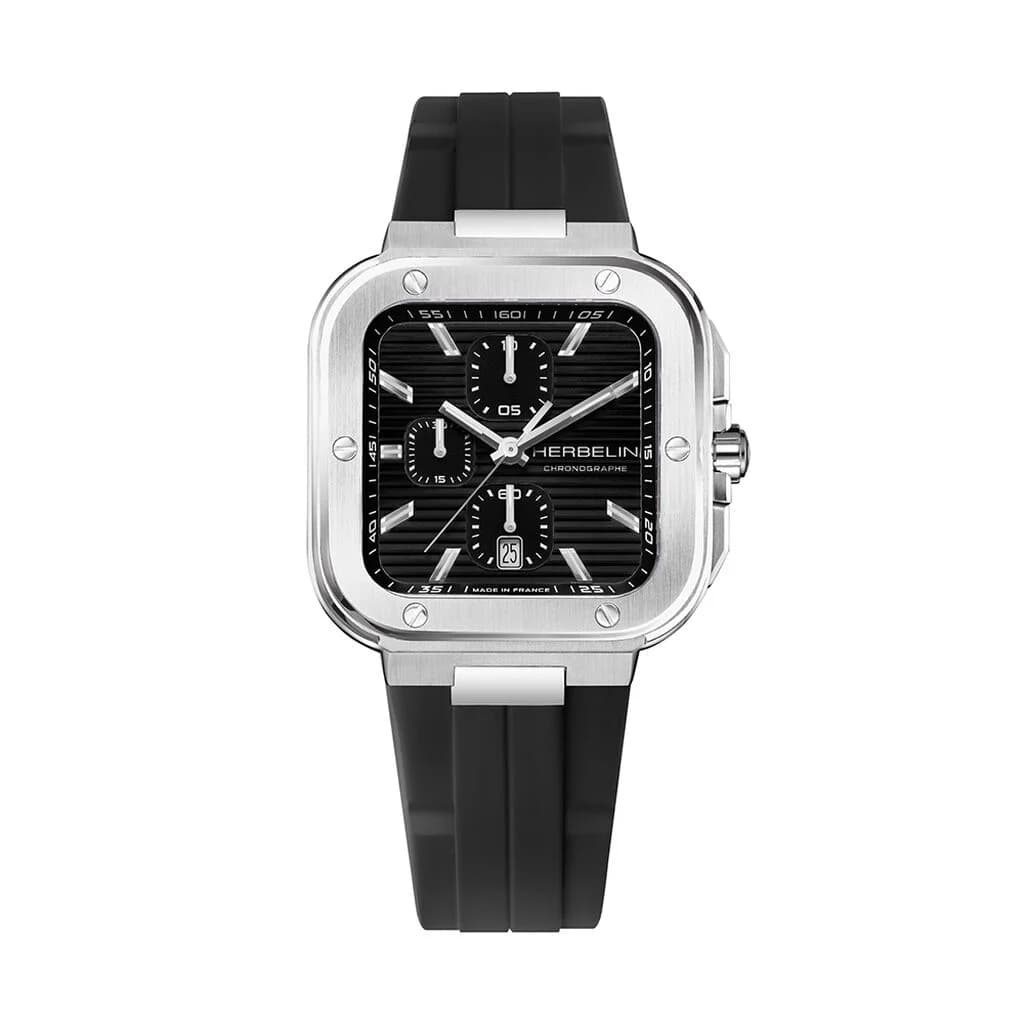 Michel Herbelin Montre Herbelin Cap Camarat Square Chronograph Homme Quartz Plongée - 35646A14CA