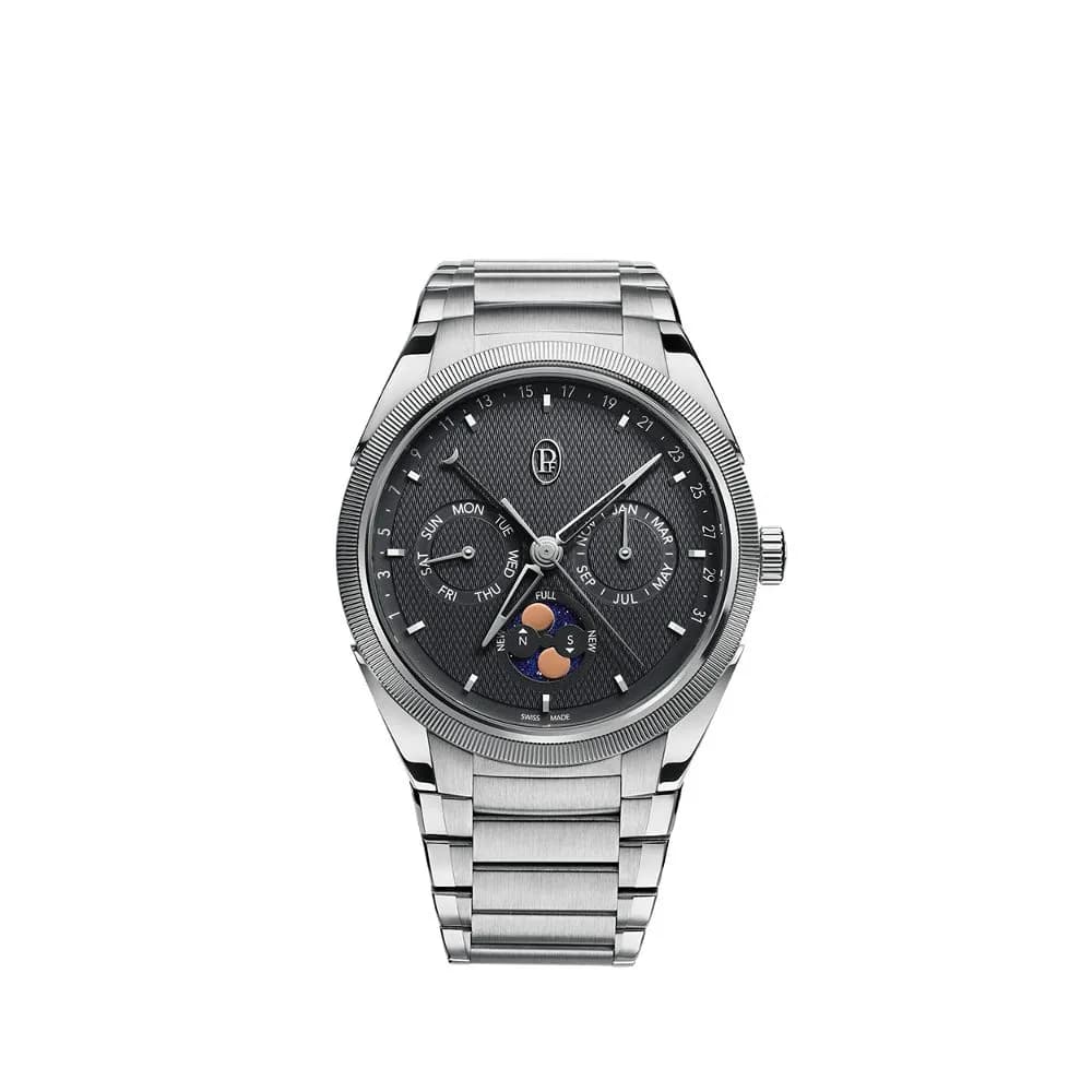 Parmigiani Fleurier Tonda Pf Gregorian Annual Calendar Steel Platinum Warm Grey