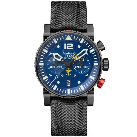 Hanhart Montre Hanhart Primus Fly Navy PVD MFG5 Automatique diamètre 44 mm- 740L.371-3020