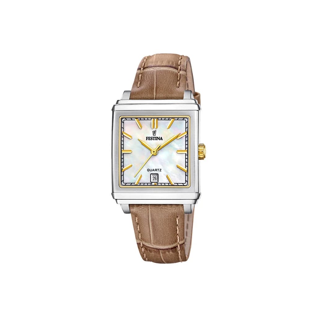 Festina Montre Festina On the Square Nacre Blanche