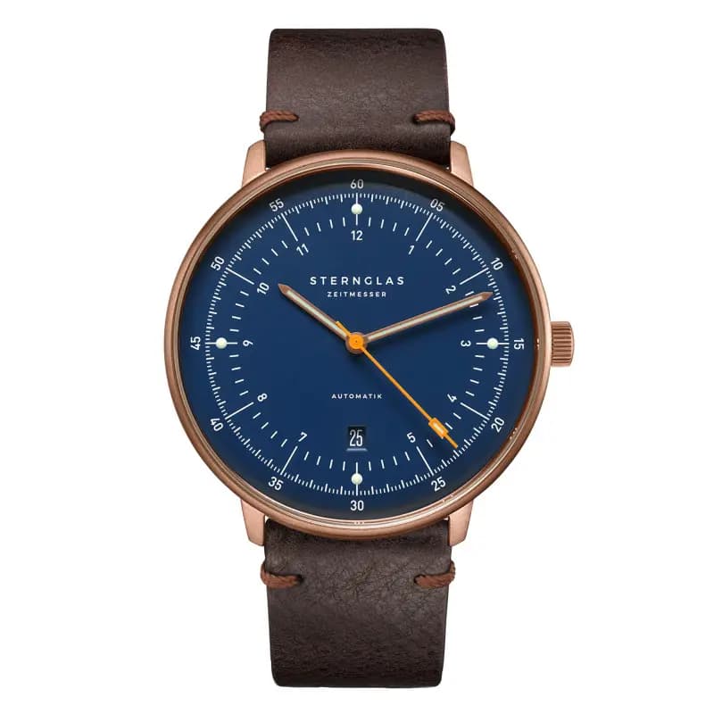 Sternglas Montre Hamburg Automatic Dark Blue Bronze S02-HH46-VI17