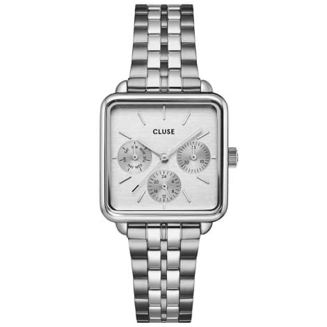 Cluse La Tétragone Multifunction Watch Steel, Full Silver Colour