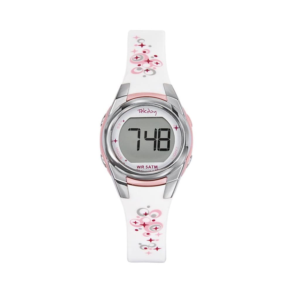 Tekday Montre TekDay en Plastique Blanc