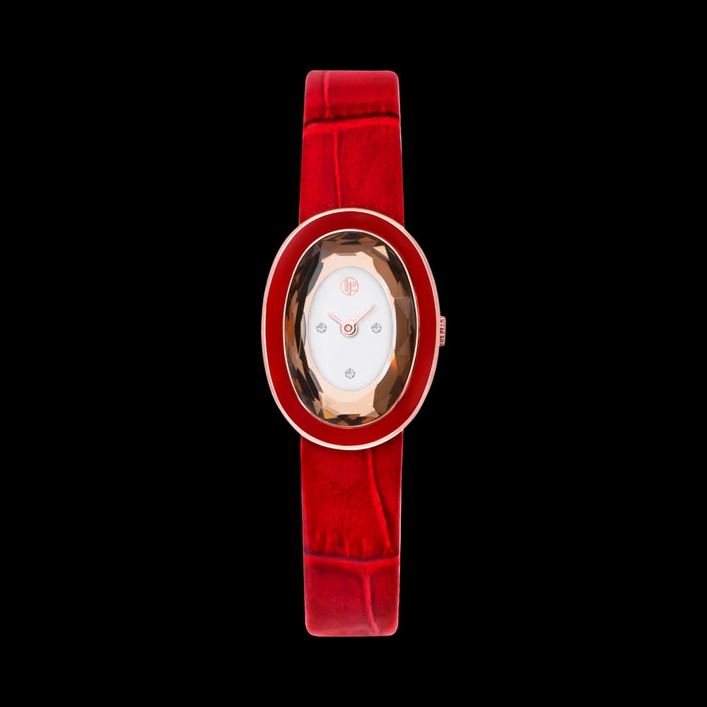 Louis Pion Montre quartz Femme Agathe Doré rose