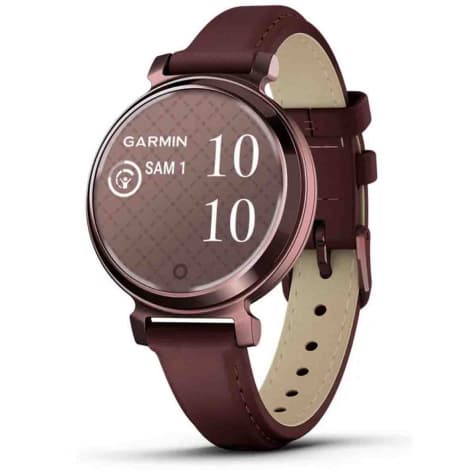 Garmin Montre Garmin Lily Classic Dark Bronze avec bracelet en cuir acajou 35,5 mm- 010-02839-03