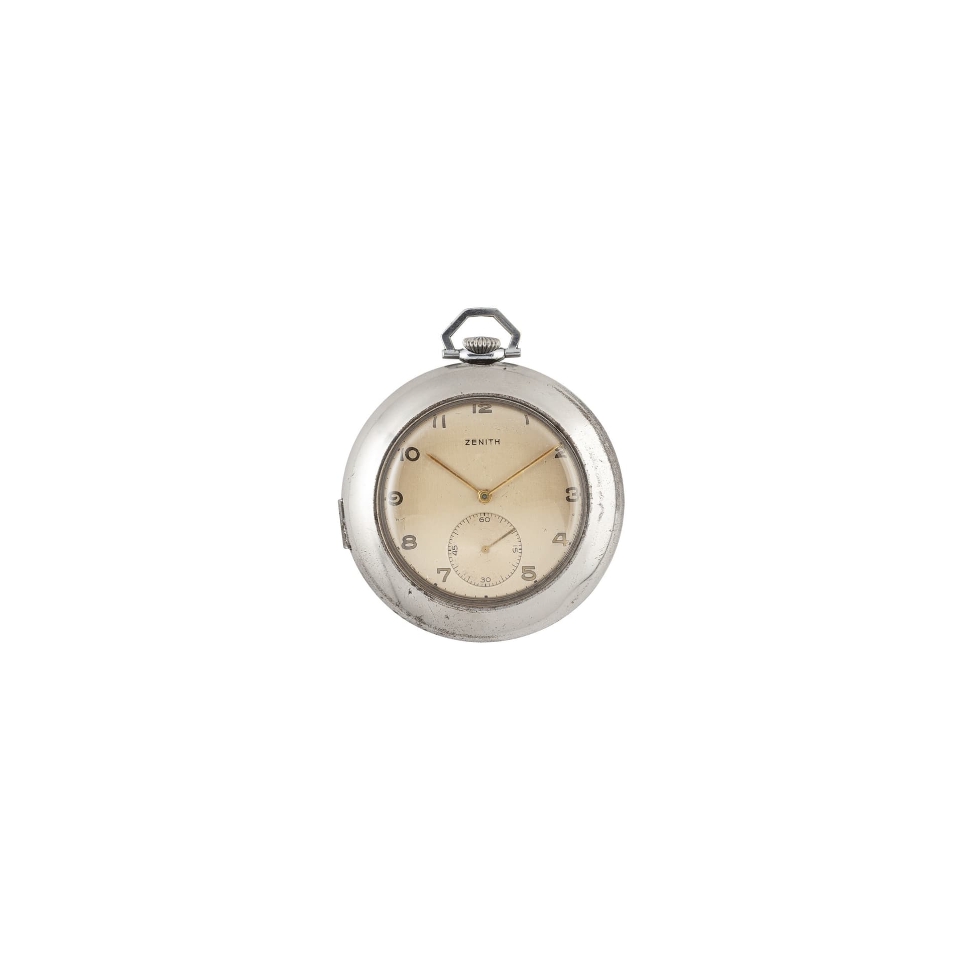 Zenith Montre à gousset Zenith avec protège montre Argus Circa fin 1960