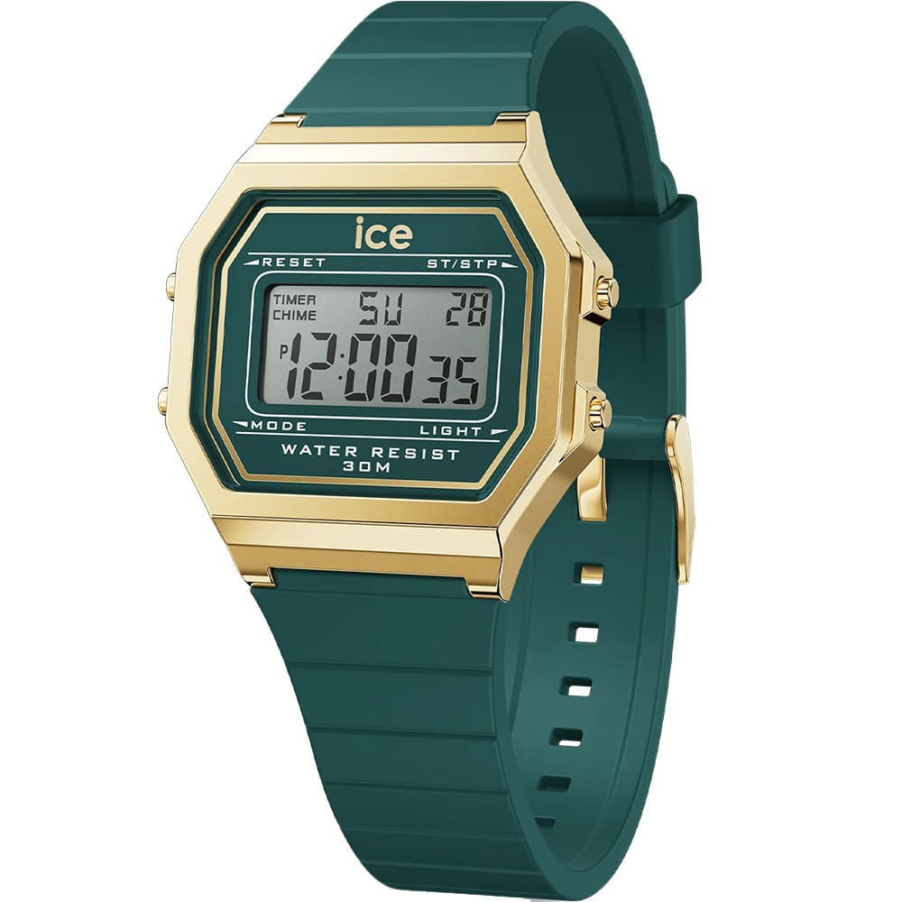 Ice Watch Montre Ice Watch Collection Ice Digit Retro en Silicone Vert
