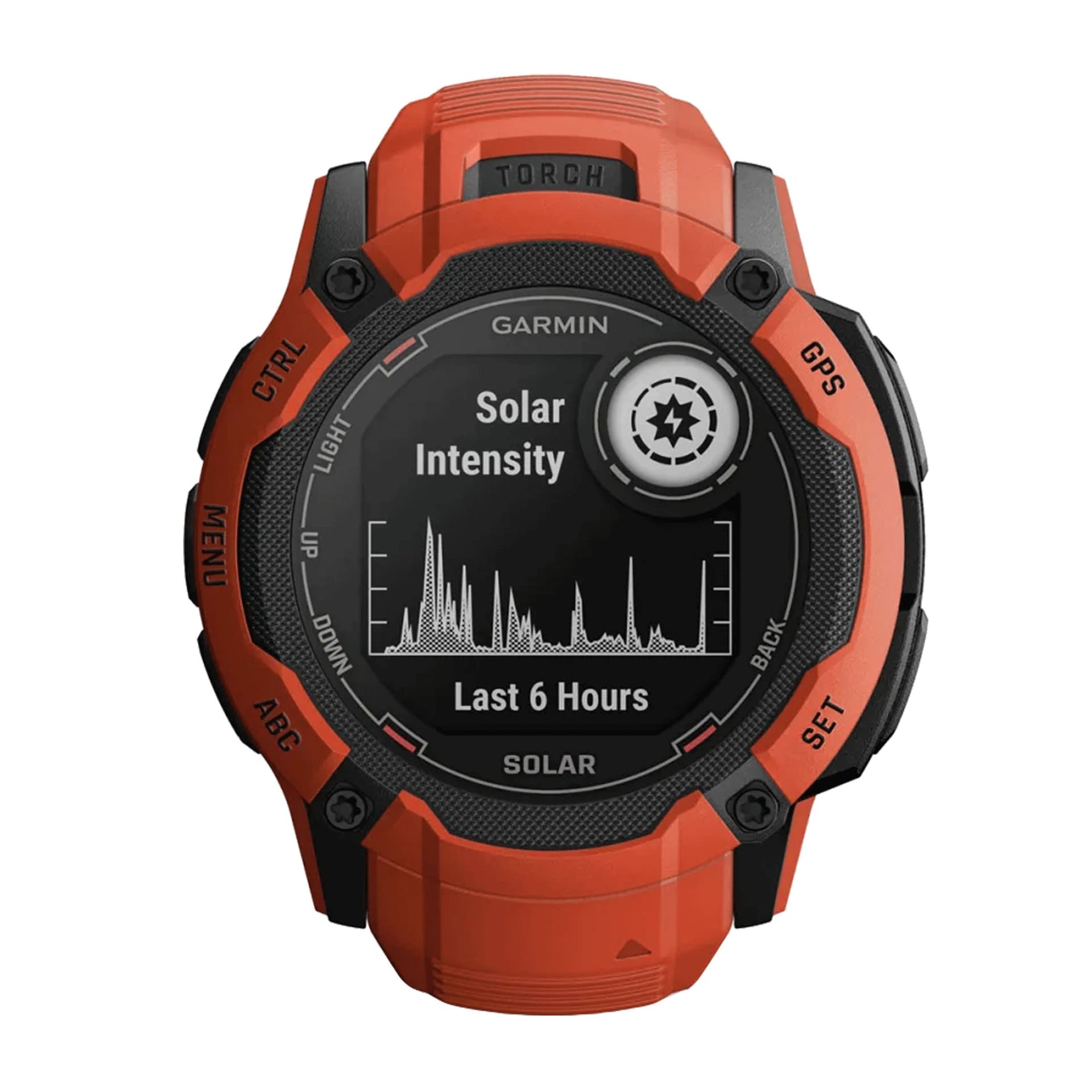 Garmin Montre Garmin Instinct 2X Solar Rouge bracelet silicone rouge 50 mm