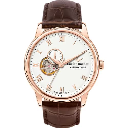 Lucien Rochat Montre Homme Lucien rochat Cuir véritable Marron R0421116004