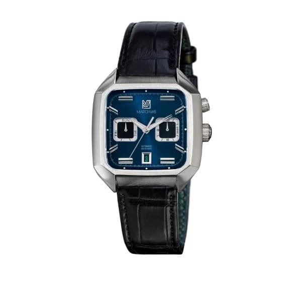 March LA.B Montre March LA.B AM2 Calendar Automatique Cadran Ocean Alligator Noir