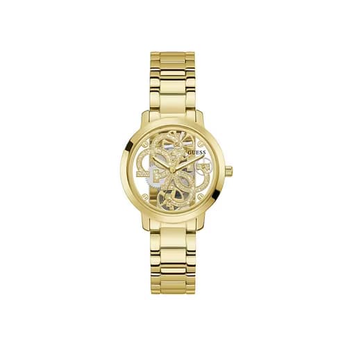Guess Montre Femme GUESS QUATTRO CLEAR en Acier Jaune