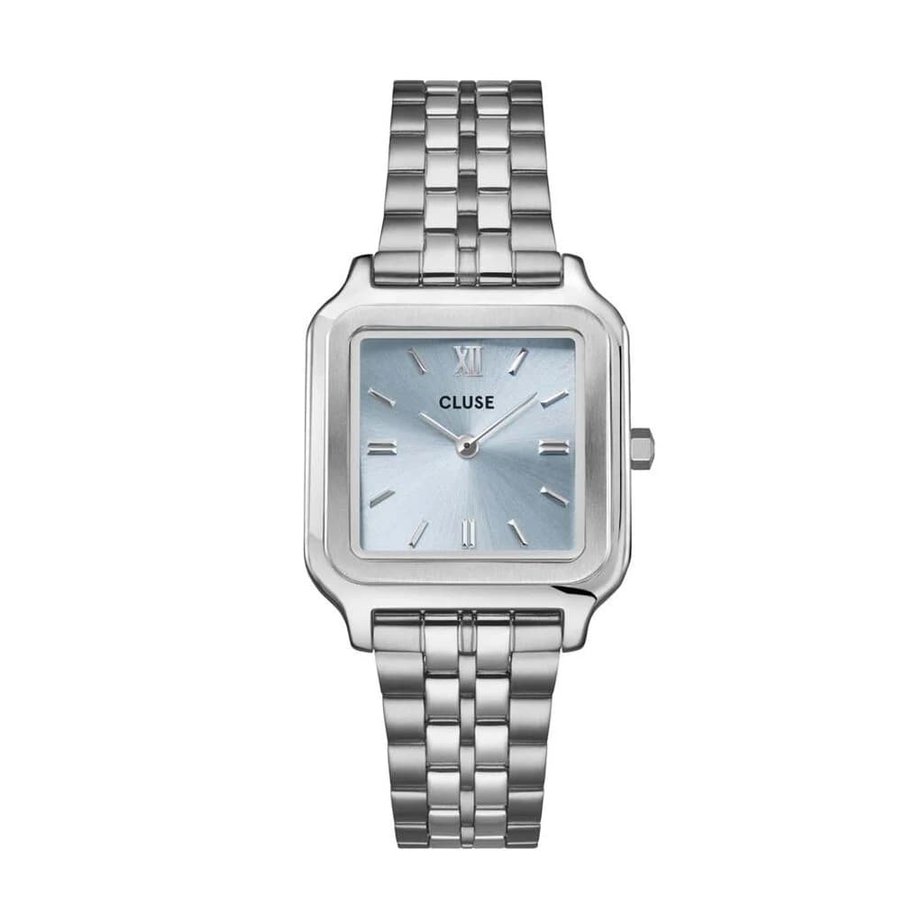 Cluse Gracieuse Watch Steel, Light Blue, Silver Colour