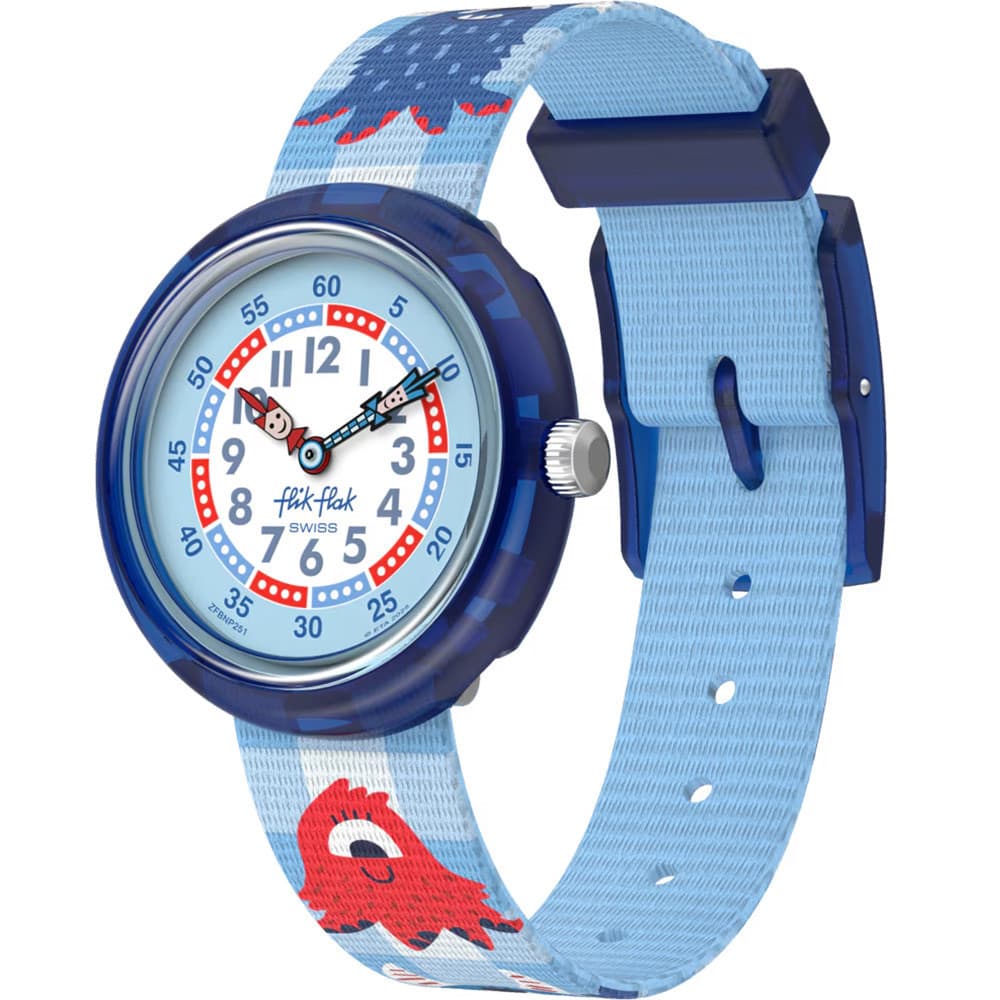 Flik Flak Montre Flik Flak en Plastique Bleu