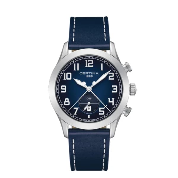Certina Montre Certina DS Pilot Quartz Cadran Bleu