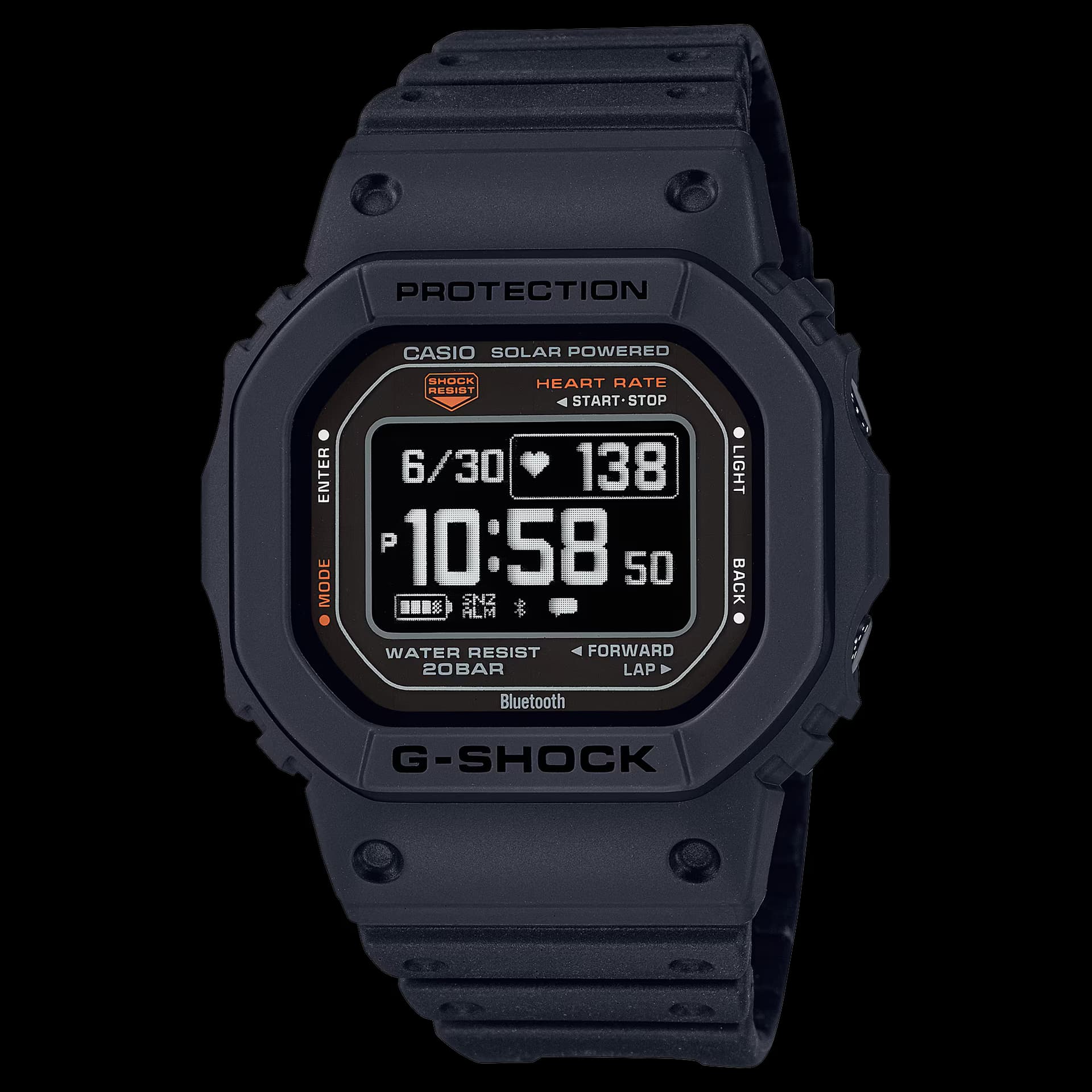 Casio G-Squad DW-H5600 — cadran noir