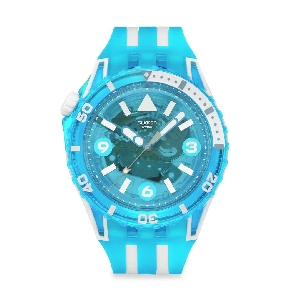 Swatch Scubaqua — cadran bleu