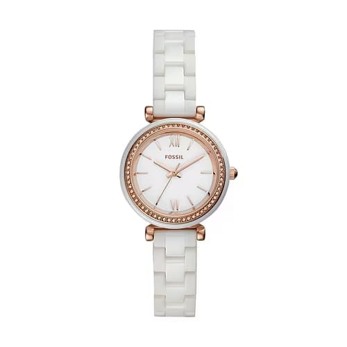 Fossil Céramique Blanche — cadran blanc