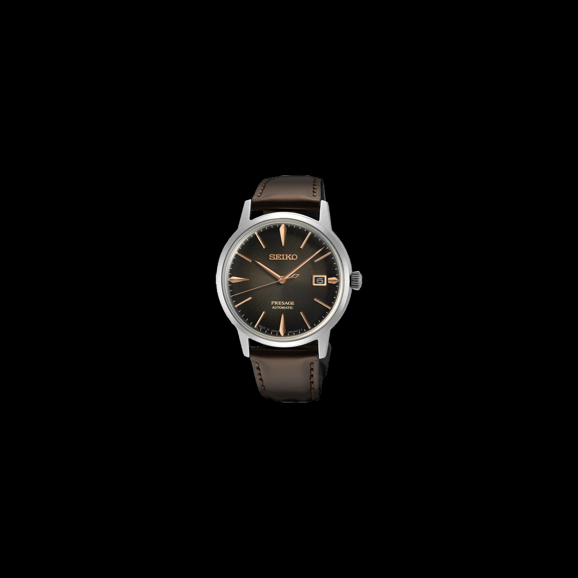 Seiko Presage — boîtier argenté