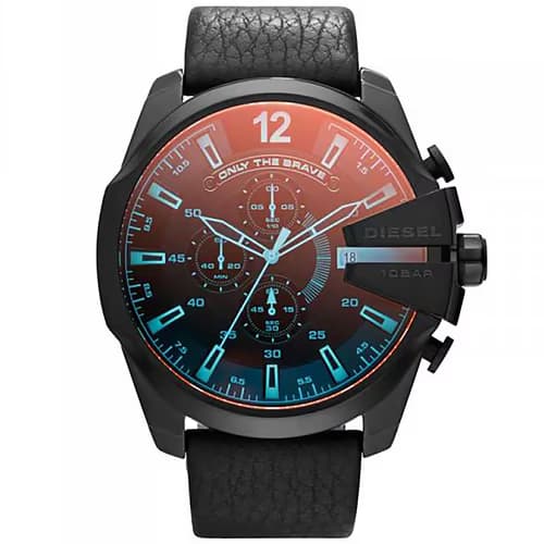 Diesel Montre Homme DIESEL en Cuir Noir Etanche