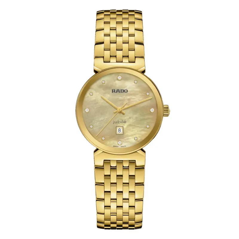 Rado Montre Rado Florence Diamonds Quartz Bracelet Acier et PVD 30.0 mm
