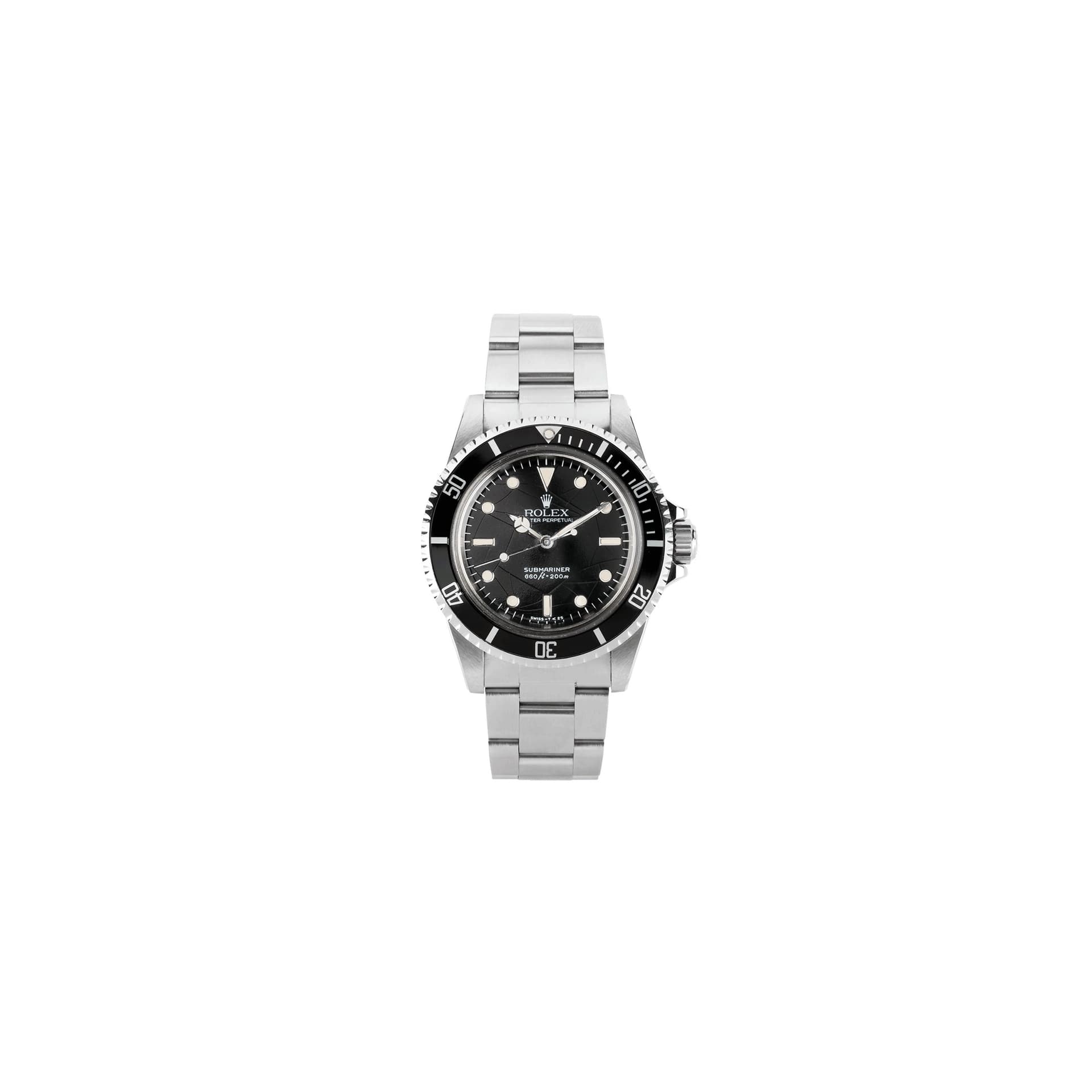 Rolex Montre Rolex Submariner 5513 "Glossy Dial" automatique 40 mm circa 1986 avec Watch Certificate