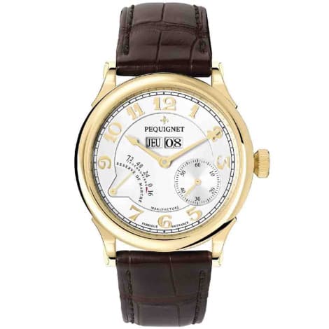 Pequignet Montre Pequignet Royal Paris Or jaune Automatique Cadran Argent - 9001438-AM