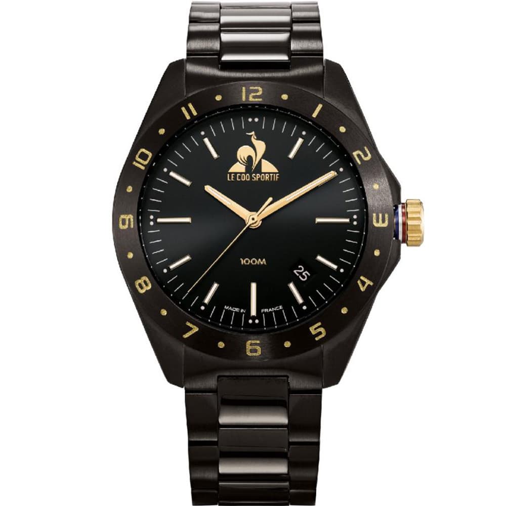 Le Coq Sportif Montre le Coq Sportif Collection Coq d'Or en Acier et PVD Noir