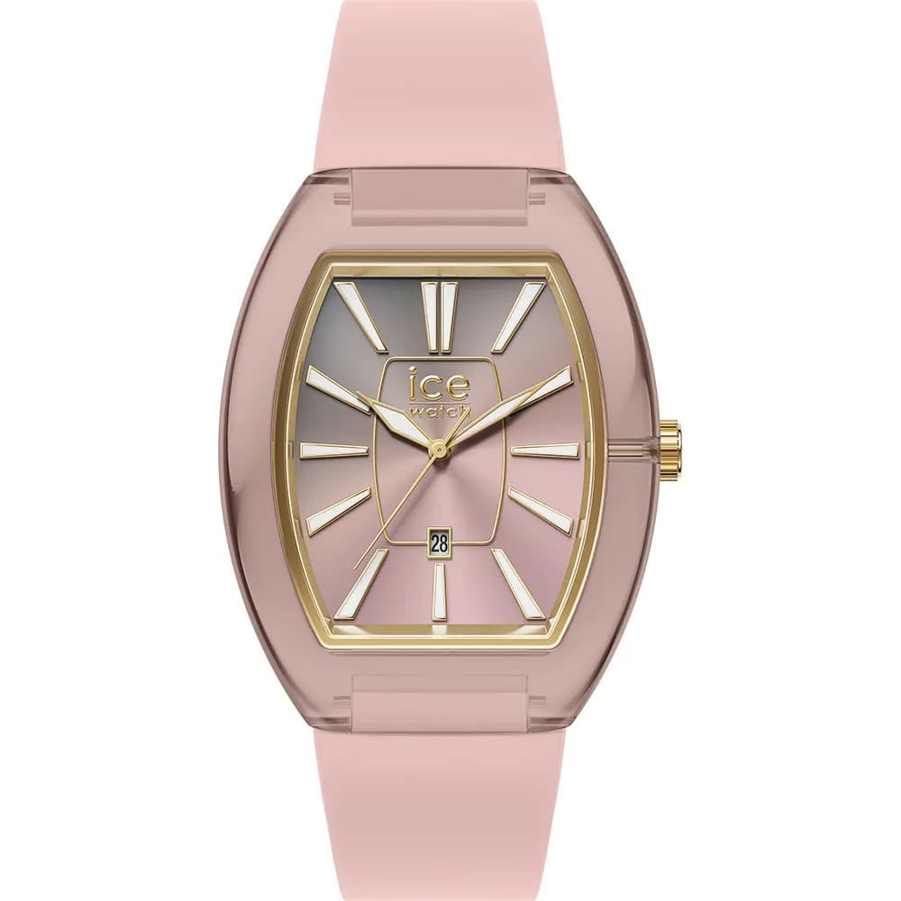 Ice Watch Montre Ice Watch Collection Ice Boliday Women Dome Plastic en Silicone Rose