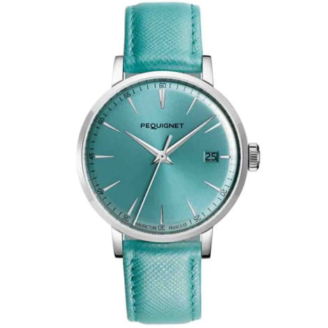Pequignet Montre Pequignet Manufacture Attitude Automatique Cadran Bleu Turquoise - 9060473