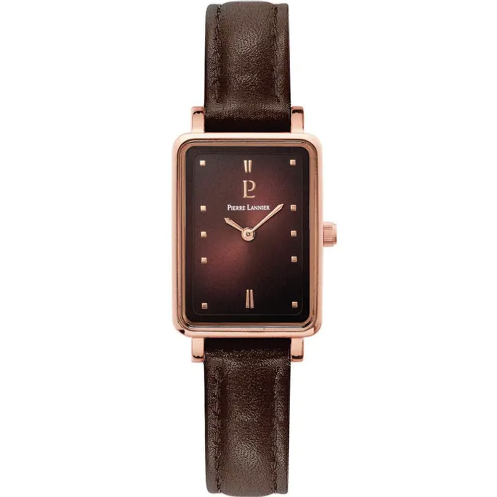 Pierre Lannier Montre Pierre Lannier Collection Ariane en Cuir Marron