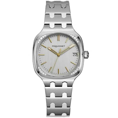 Pequignet Montre Pequignet Manufacture Concorde 20 Diamants - 36mm Automatique Cadran Argent - 9046339