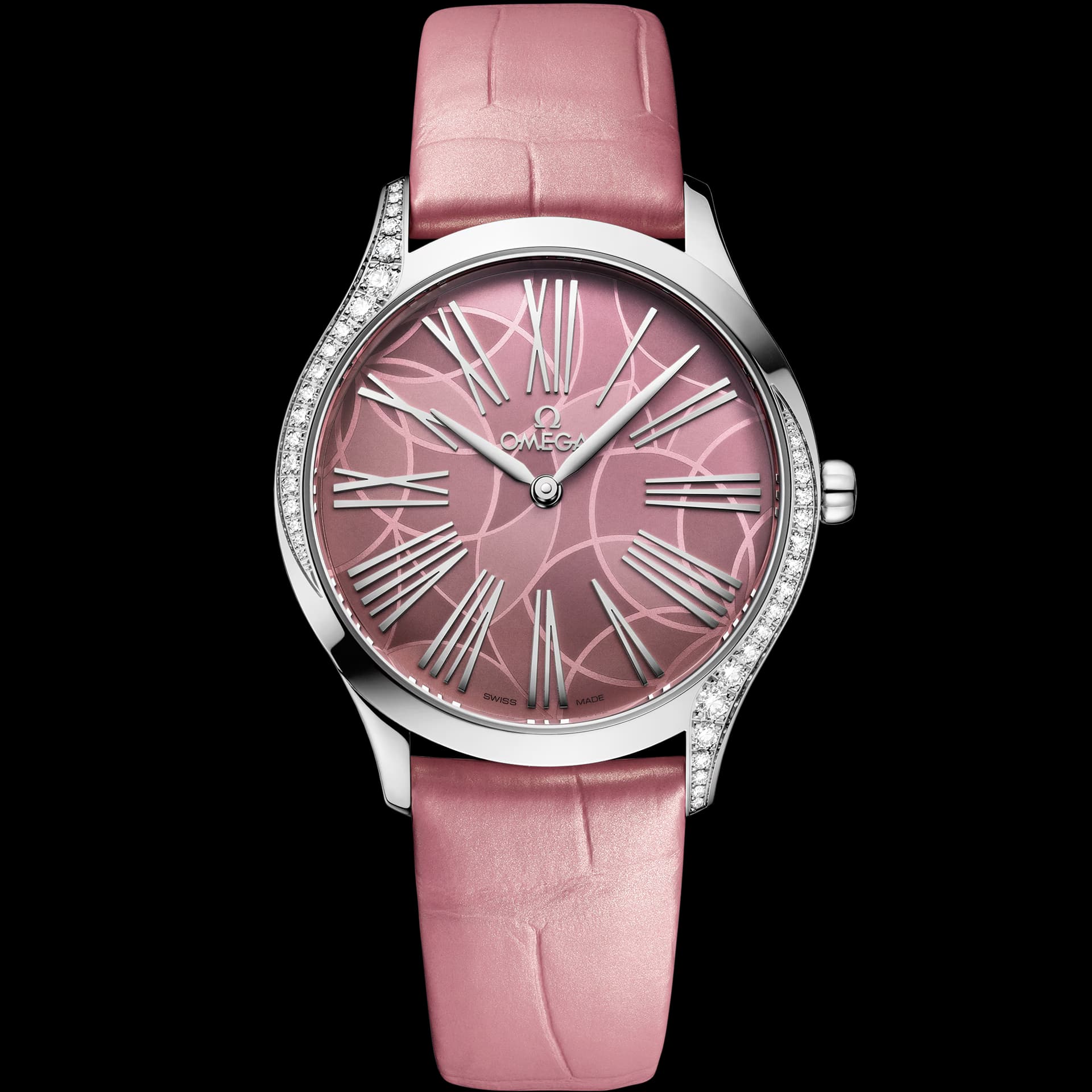 Omega De Ville 36 mm, acier sur alligator