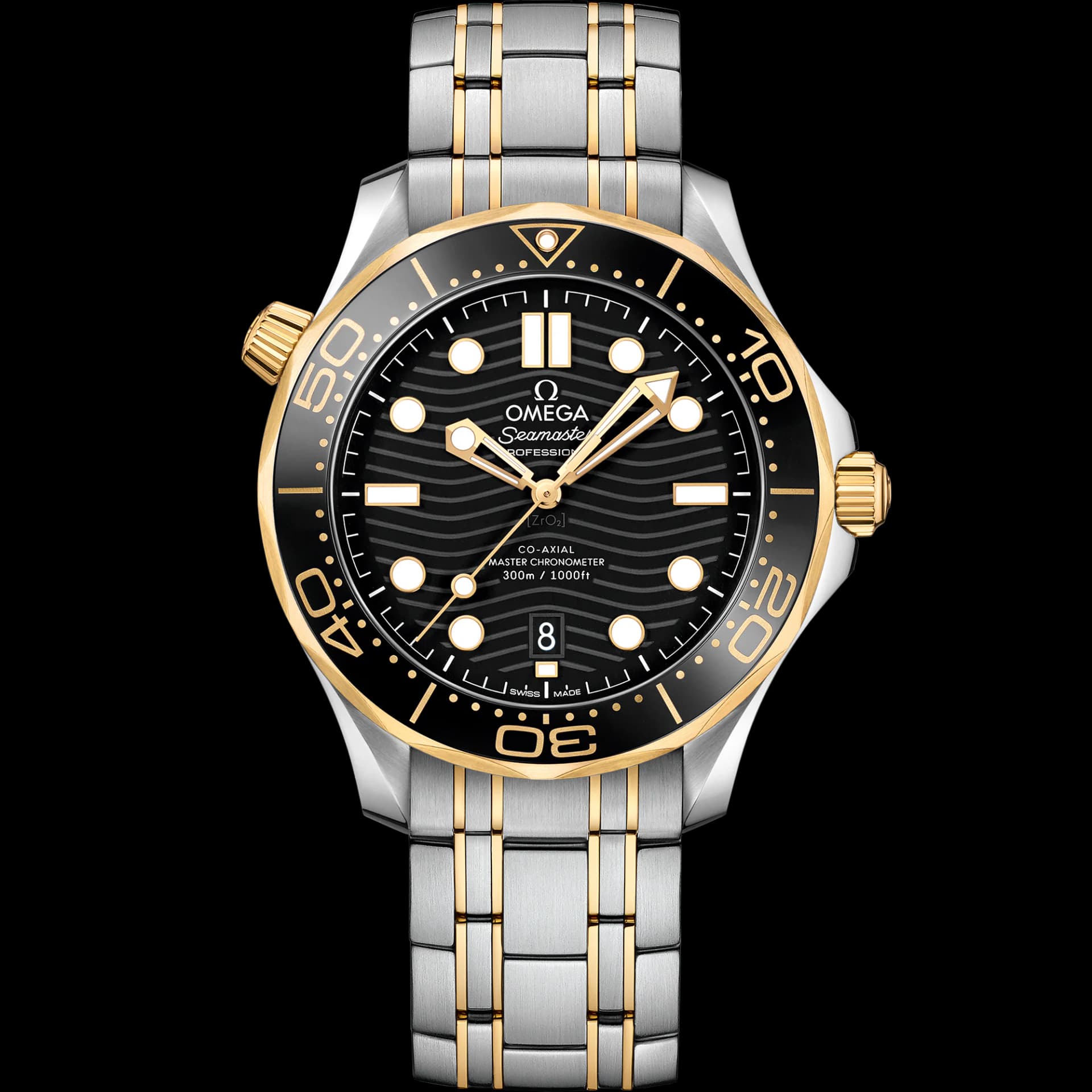 Omega Seamaster 42 mm, acier - or jaune sur acier - or jaune