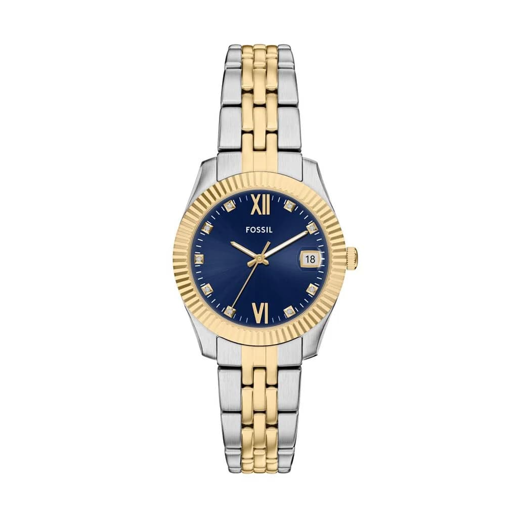 Fossil Scarlette Mini — cadran bleu