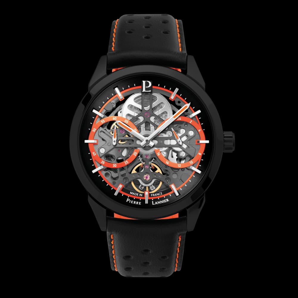 Pierre Lannier Montre automatique Homme Monarck Noir