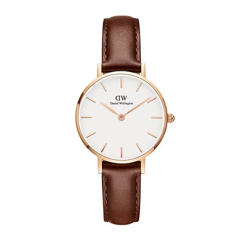 Daniel Wellington Montre Analogique Femme Daniel Wellington Cuir Marron DW.DW00100231