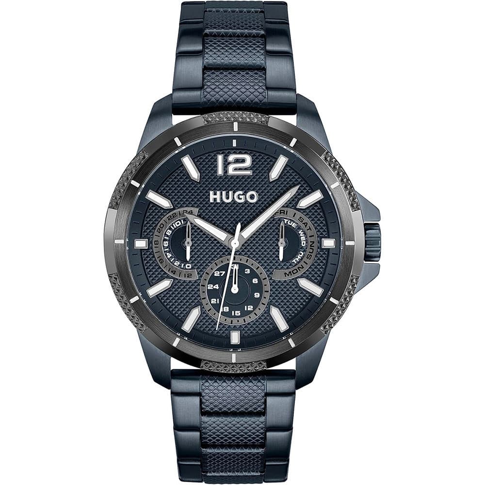 Hugo Montre Hugo en Acier Bleu