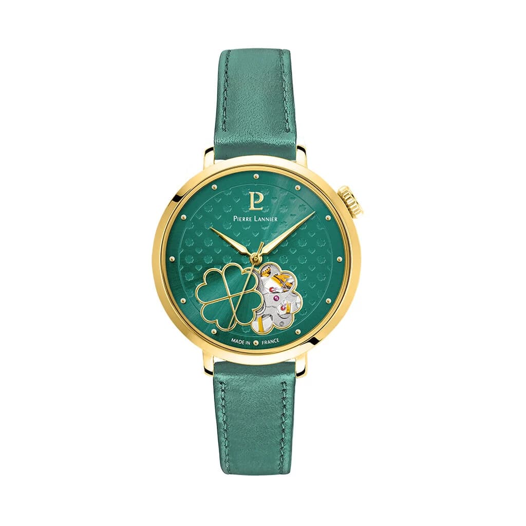 Pierre Lannier Montre Femme Pierre Lannier Cuir véritable Vert 147K577
