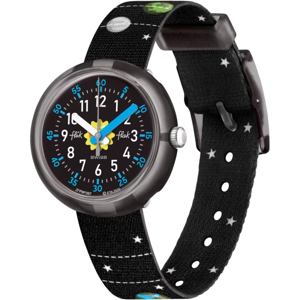 Flik Flak Montre Flik Flak Solar System en Nylon Noir