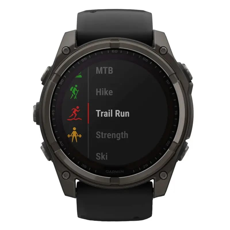 Garmin Montre Garmin Fenix 8 Solar Sapphire Titane Bracelet Noir 51mm