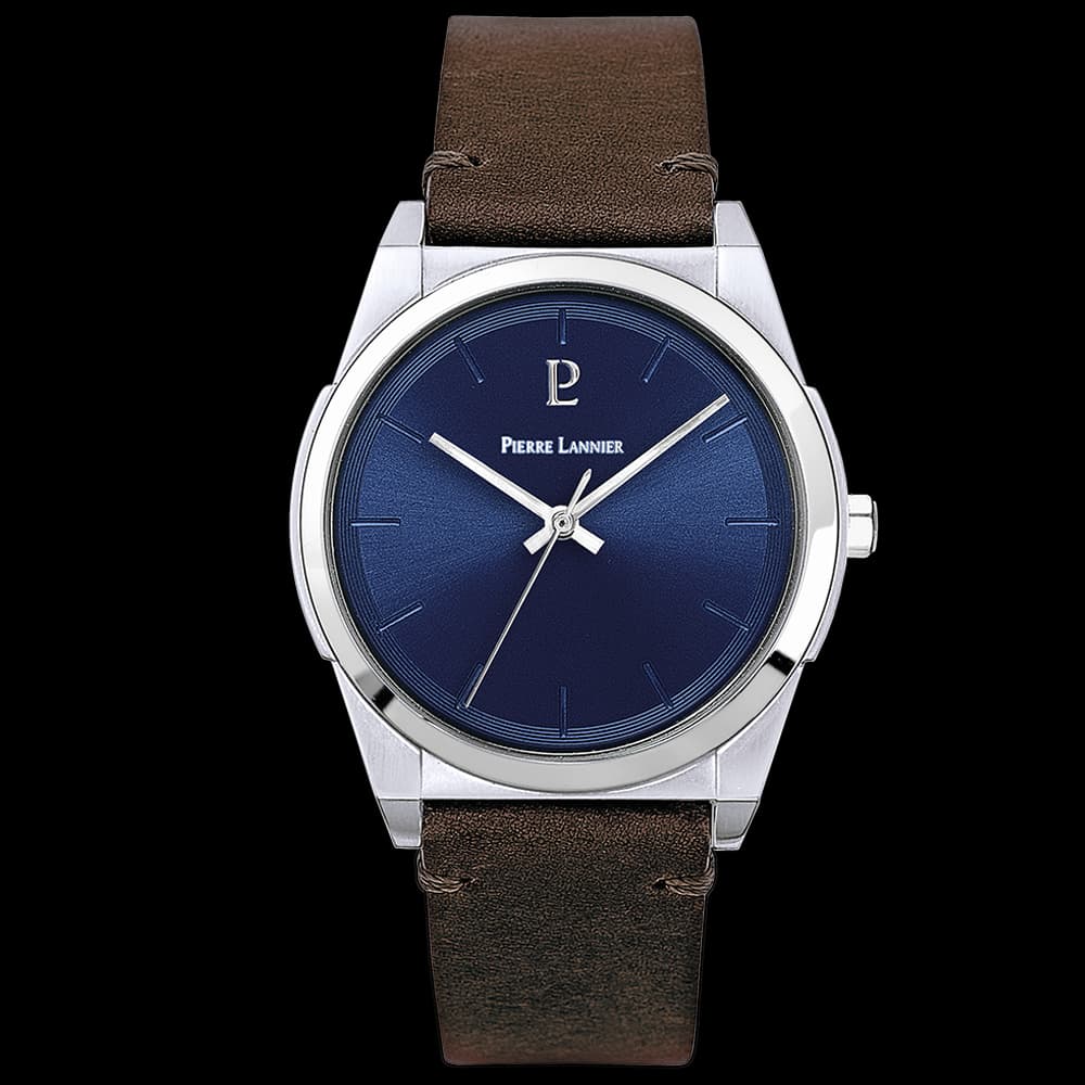 Pierre Lannier Montre quartz Homme Candide Bleu foncé
