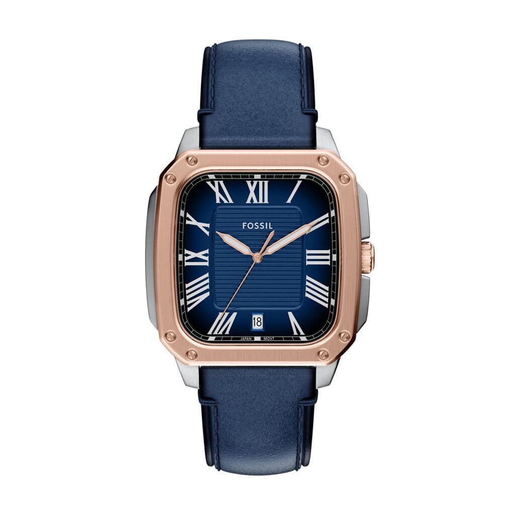 Fossil Montre Fossil Crosby Bleu